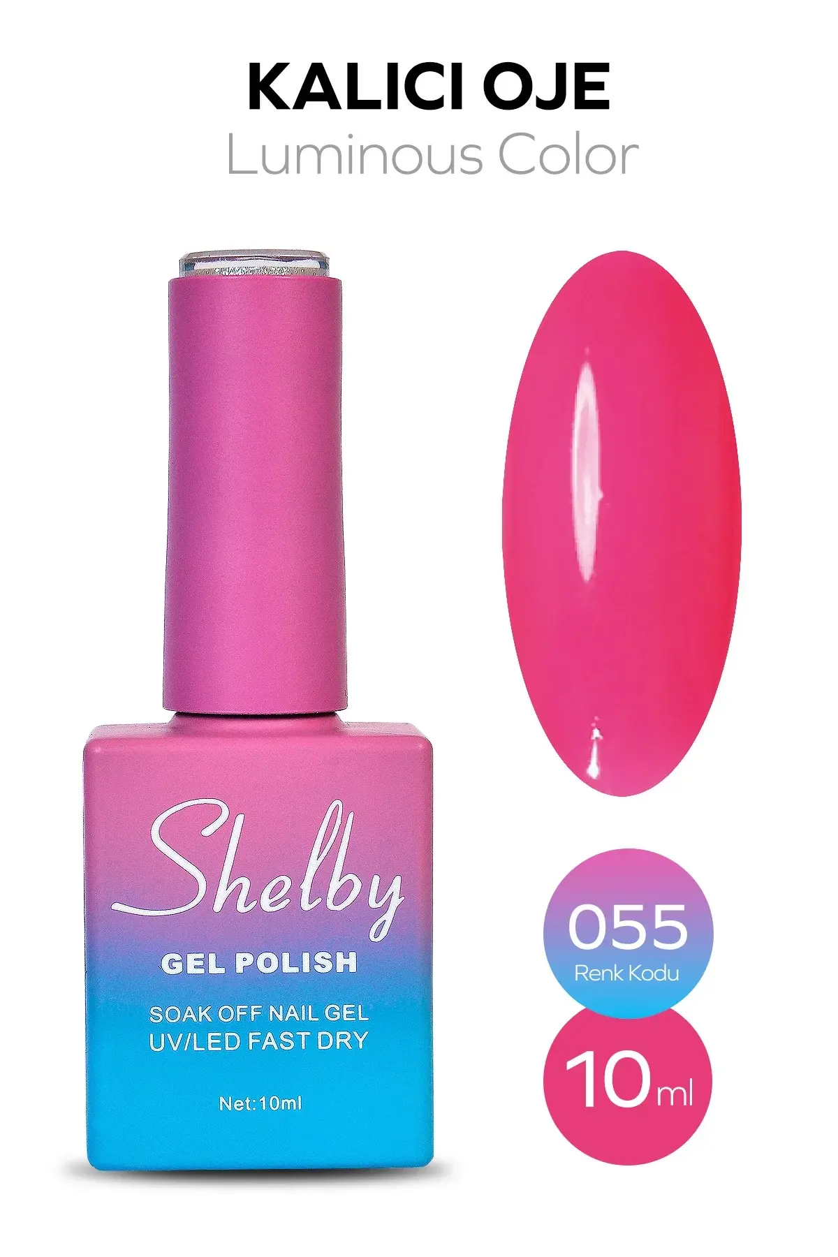Shelby 10 Ml. A055 Lumınous Parlak Kalıcı Oje