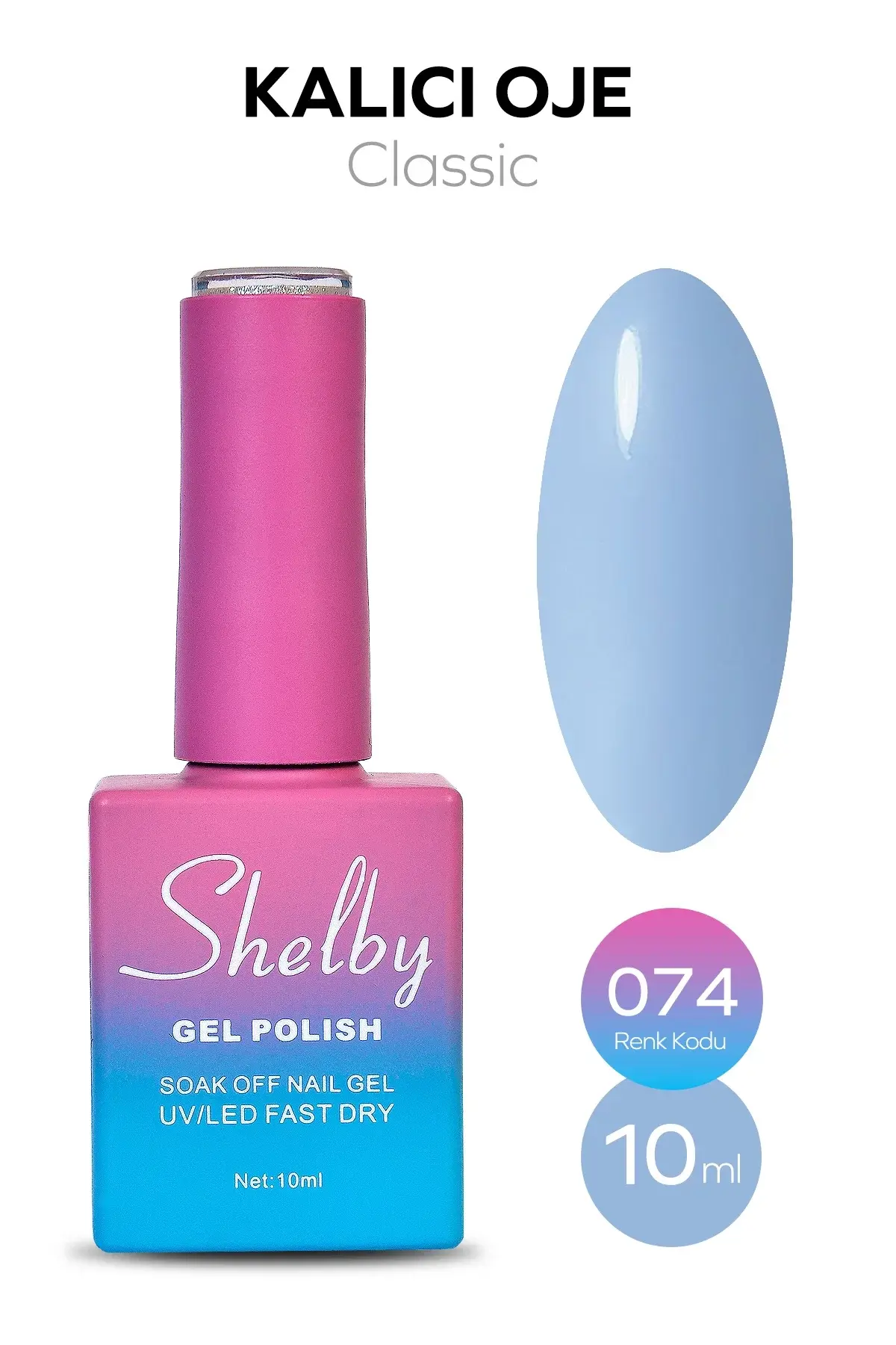 Shelby 10 Ml. A074 Kalıcı Oje