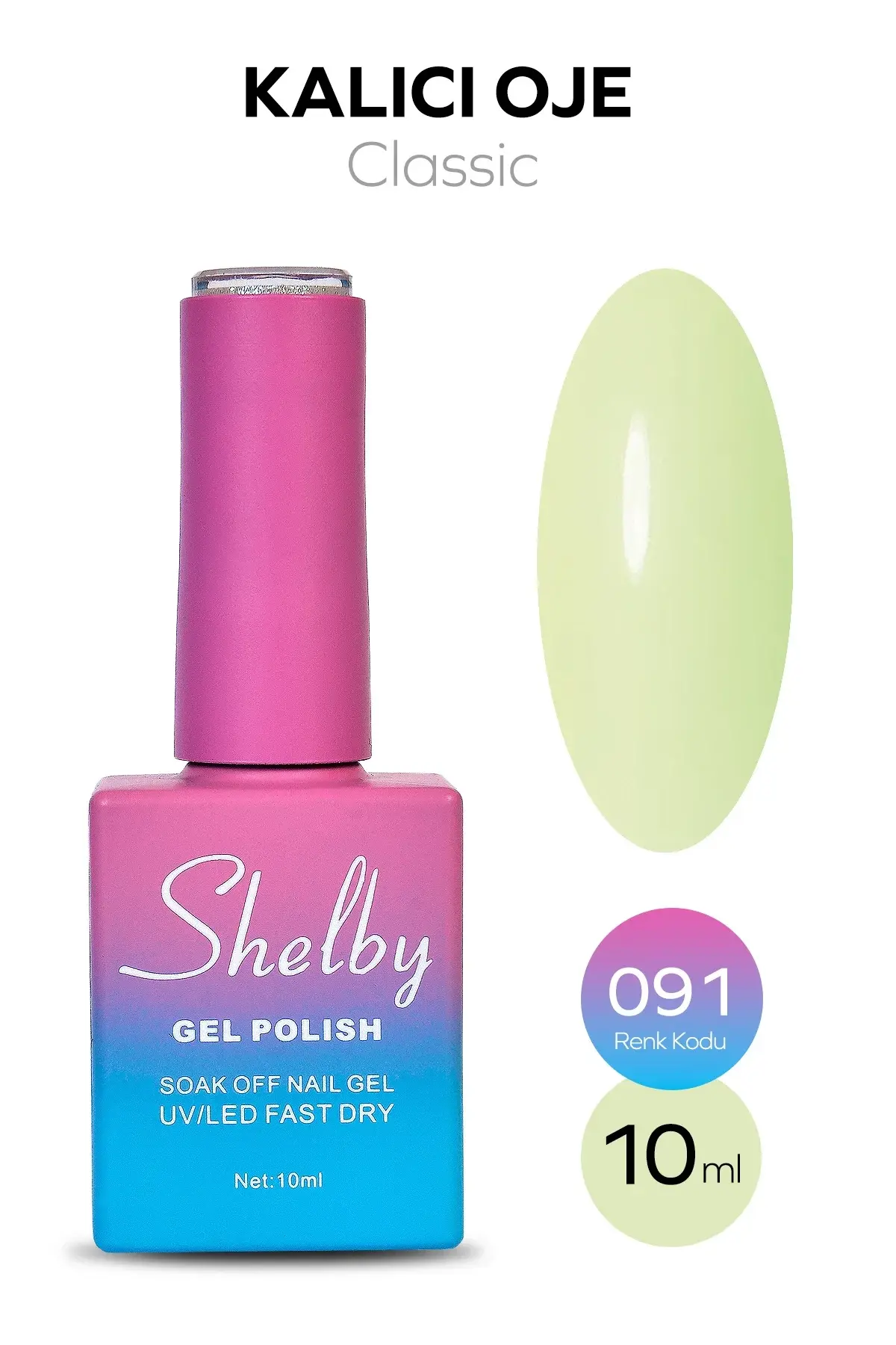Shelby 10 Ml. A091 Kalıcı Oje