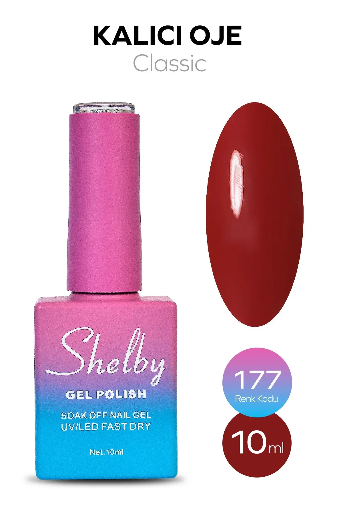 Shelby 10 Ml. A177 Kalıcı Oje