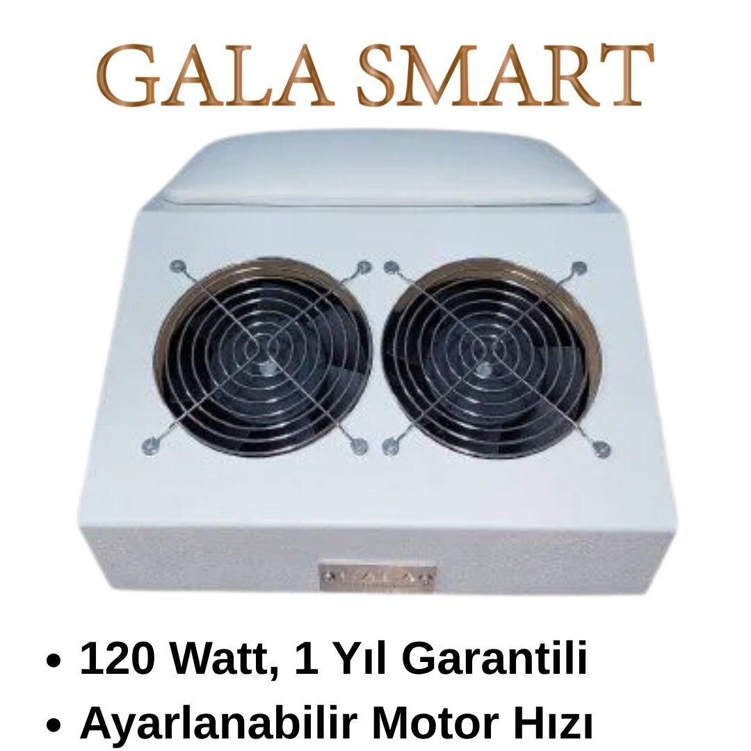 Gala 120 W Çift Motorlu Toz Toplama Beyaz Metal