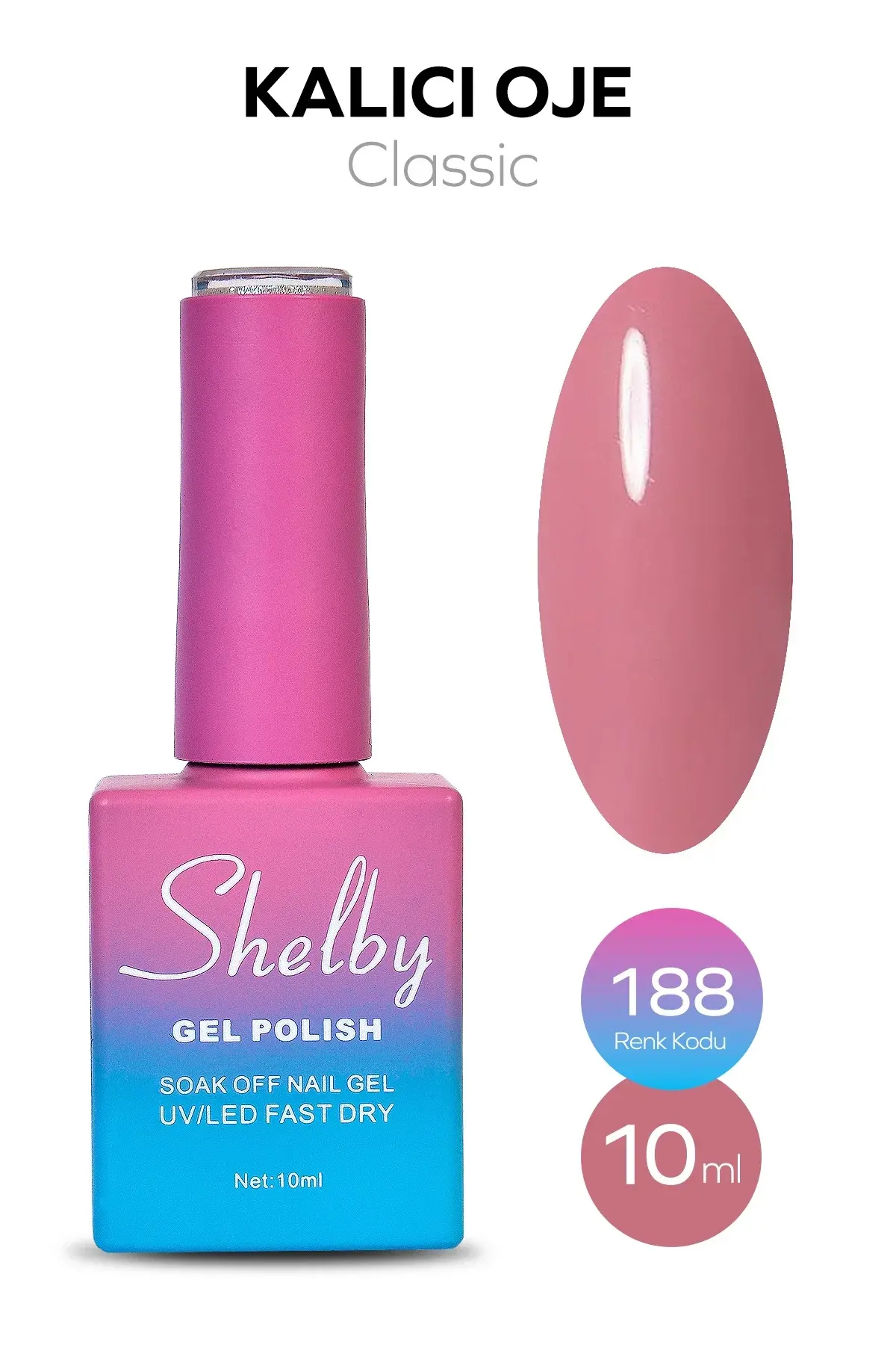 Shelby 10 Ml. A188 Kalıcı Oje