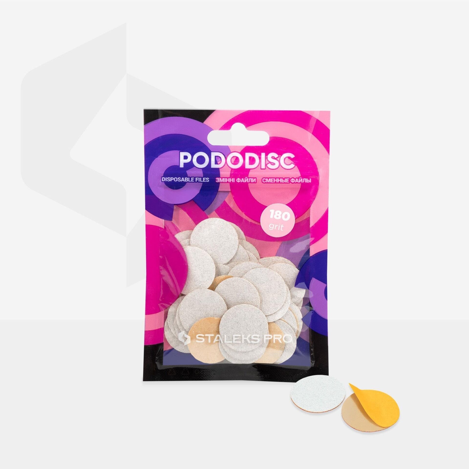 Staleks Pro Pododısc M 180 Grit Yedek Törpü - 50'Li Paket