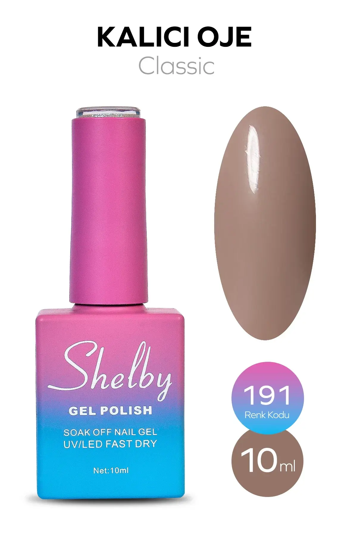 Shelby 10 Ml. A191 Kalıcı Oje