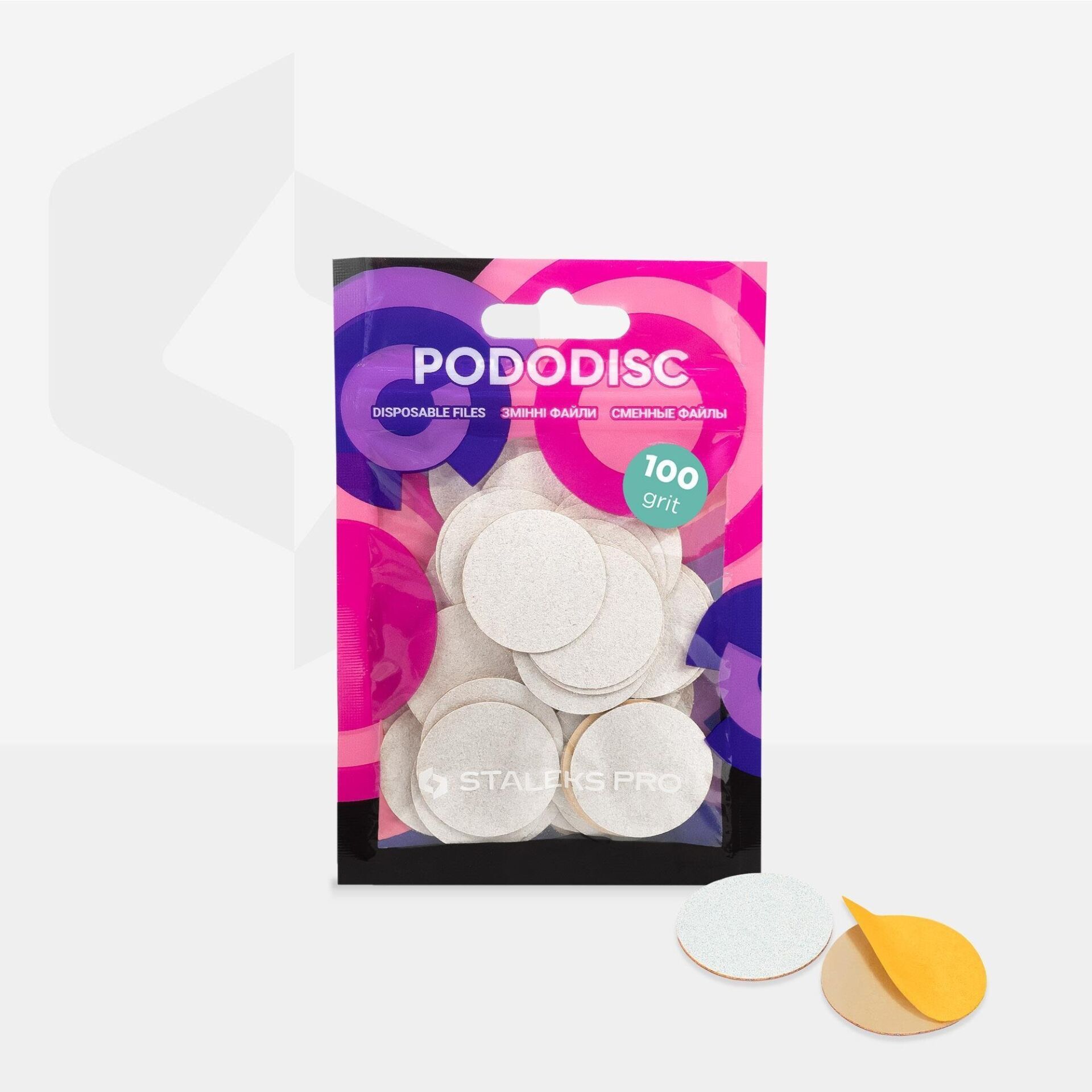 Staleks Pro Pododısc L 100 Grit Yedek Törpü - 50'Li Paket