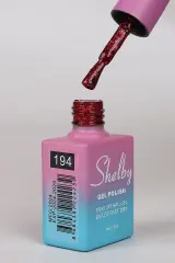 Shelby 10 Ml. A194 Işıltılı Kırmızı Kalıcı Oje