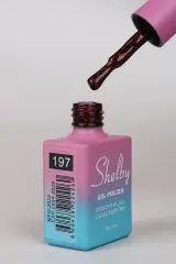 Shelby 10 Ml. A197 Işıltılı Kırmızı Kalıcı Oje