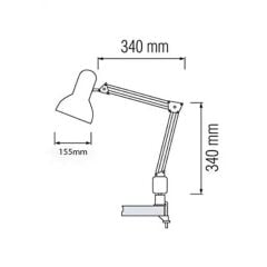 Gala Masa Lambası Beyaz 80 Cm