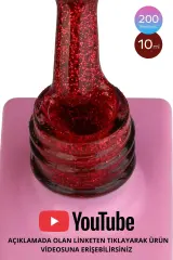 SHELBY 10 ML. A200 IŞILTILI KIRMIZI KALICI OJE