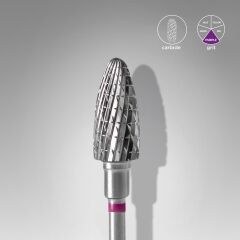 Sert Alaşım Mısır Freze, Mor, Çap 6 Mm / Çalışma Kısmı 14 Mm