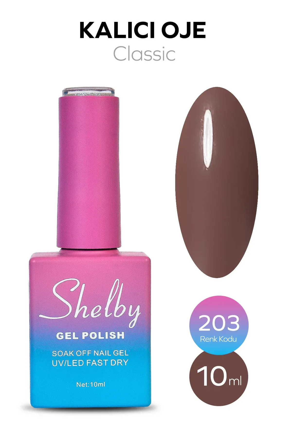 Shelby 10 Ml. A203 Kalıcı Oje