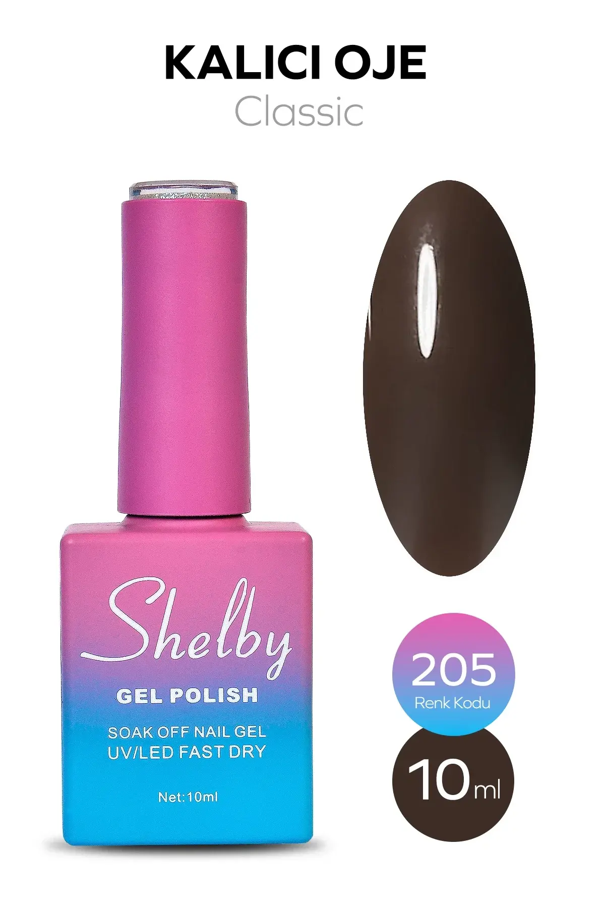 Shelby 10 Ml. A205 Kalıcı Oje