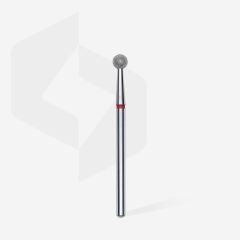 Elmas Küre Freze, Kırmızı, Çap 4 Mm