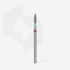Elmas Alev Freze, Kırmızı, Çap 2,1 Mm, Çalışma Kısmı 8 Mm