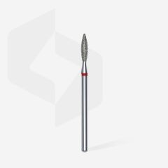 Elmas Alev Freze, Kırmızı, Çap 2,3 Mm, Çalışma Kısmı 10 Mm