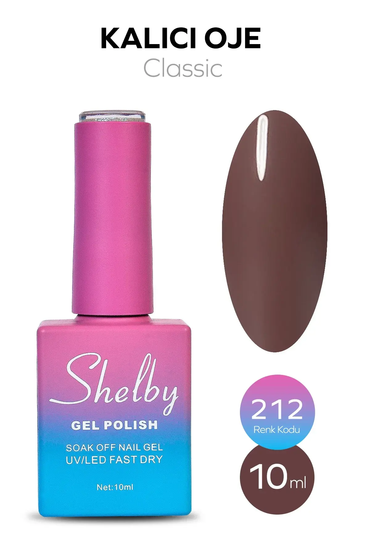 Shelby 10 Ml. A212 Kalıcı Oje
