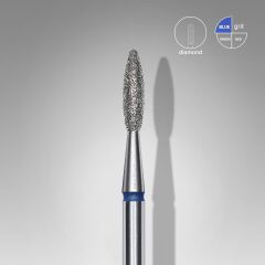Elmas Alev Freze, Mavi, Çap 2,1 Mm, Çalışma Kısmı 8 Mm