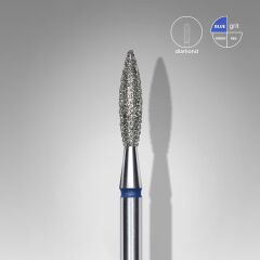 Elmas Alev Freze, Mavi, Çap 2,1 Mm, Çalışma Kısmı 10 Mm