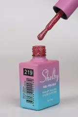 Shelby 10 Ml.  A219 Işıltılı Renkli Kalıcı Oje