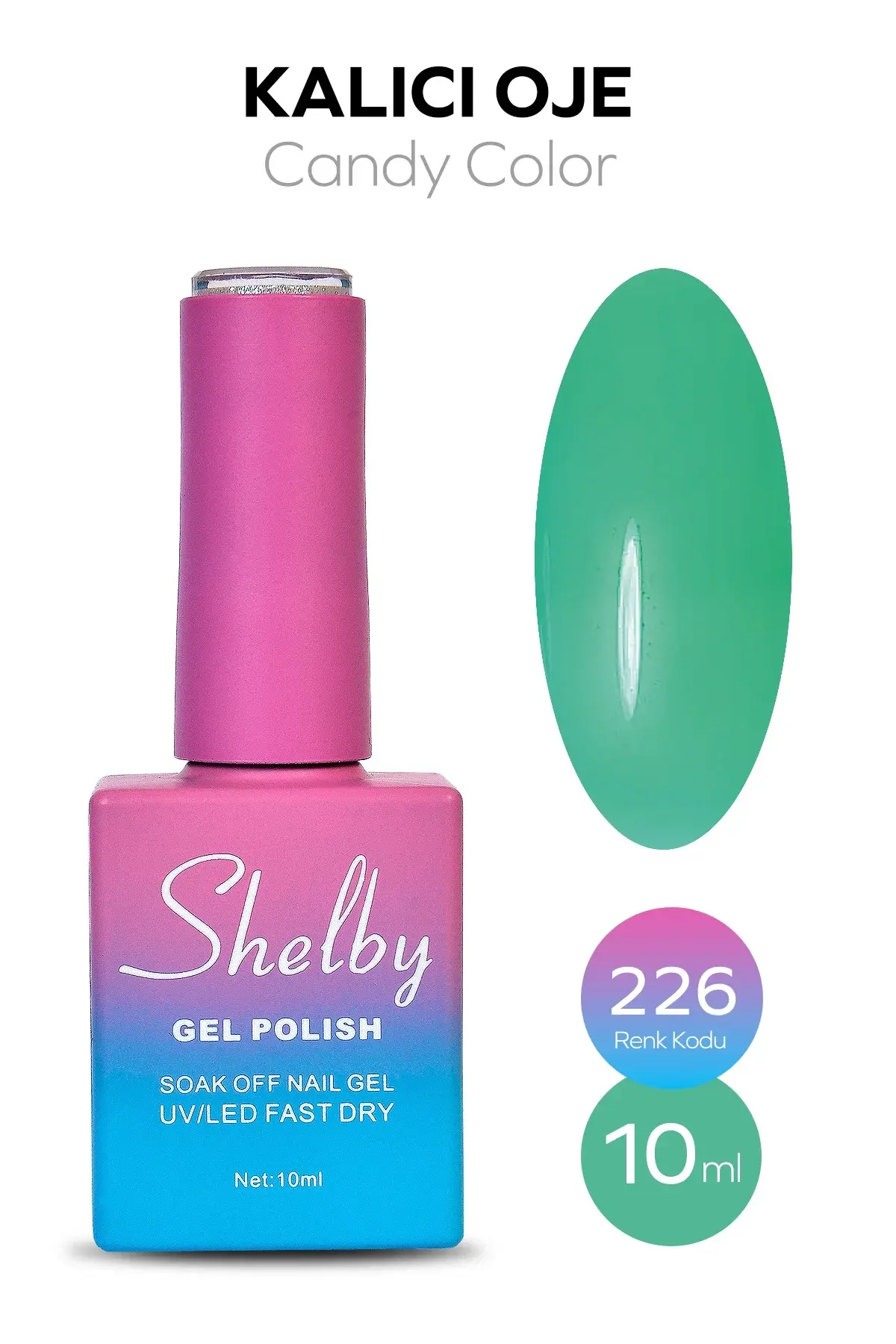 Shelby 10 Ml. A226 Candy (Şeffaf) Kalıcı Oje