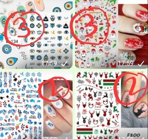 Stiker Yeni Yıl 10 Lu Set