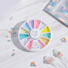 Gala Çeşitli Boylarda Yarım Renkli Boncuk