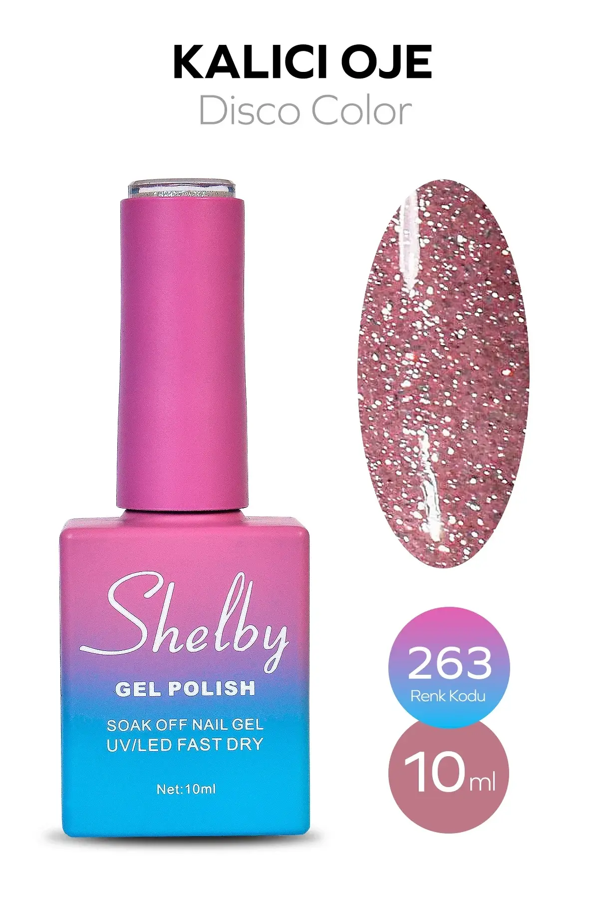 Shelby 10 Ml. A263 Disko Kalıcı Oje
