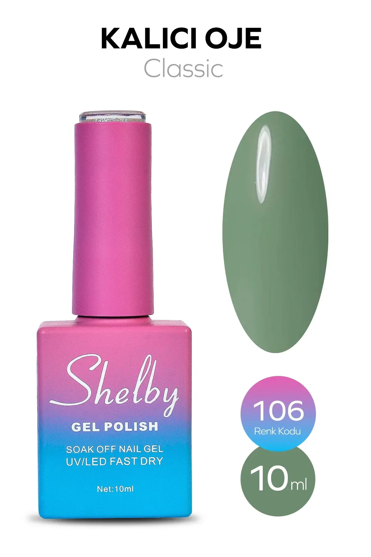Shelby 10 Ml. A106 Kalıcı Oje