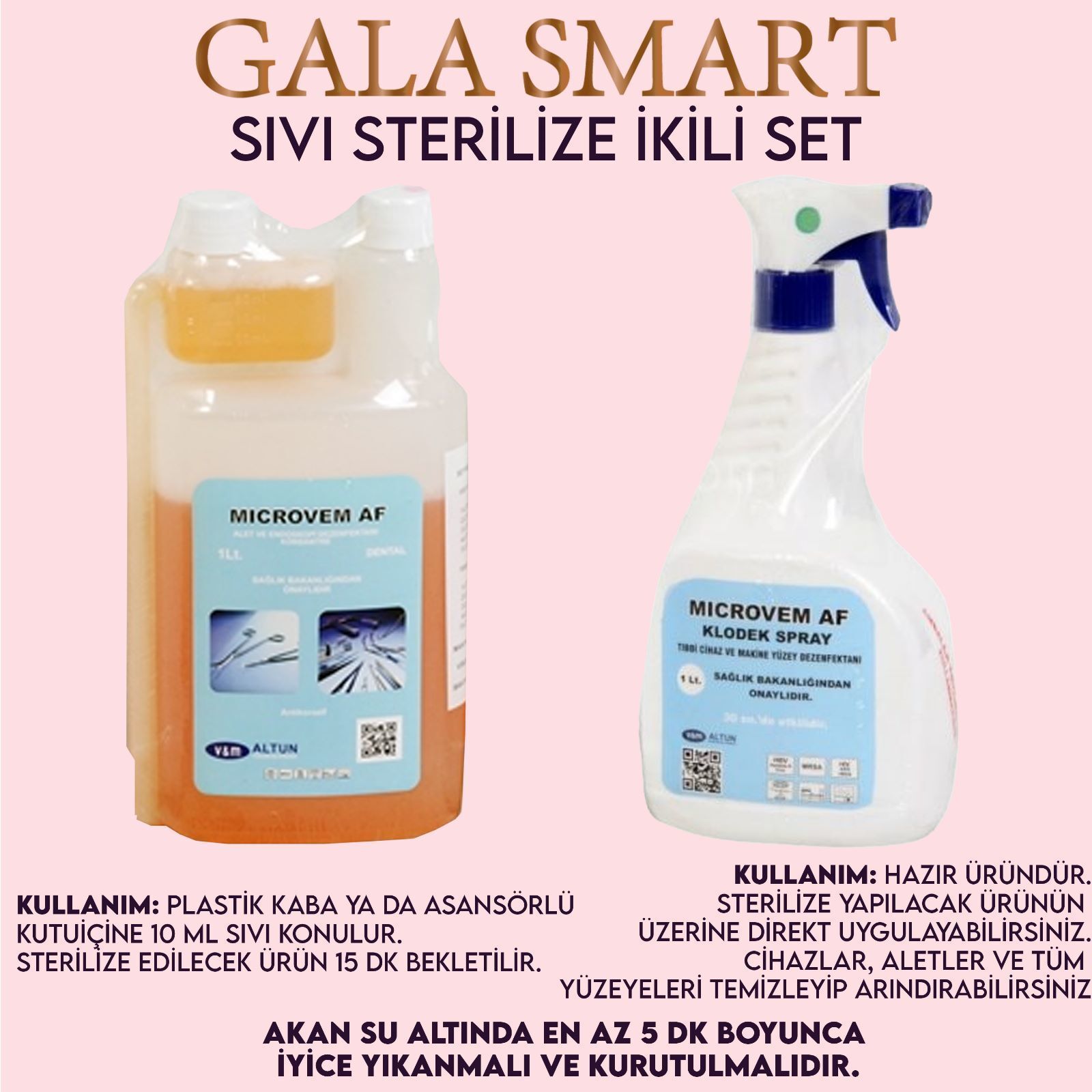 Sıvı Sterilize İkili Set