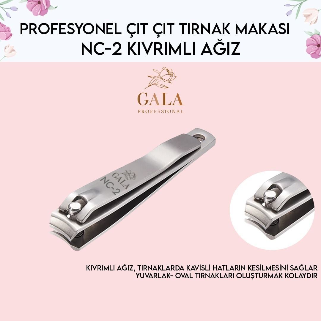 NC-02 Tırnak Makası - Kıvrımlı Ağız