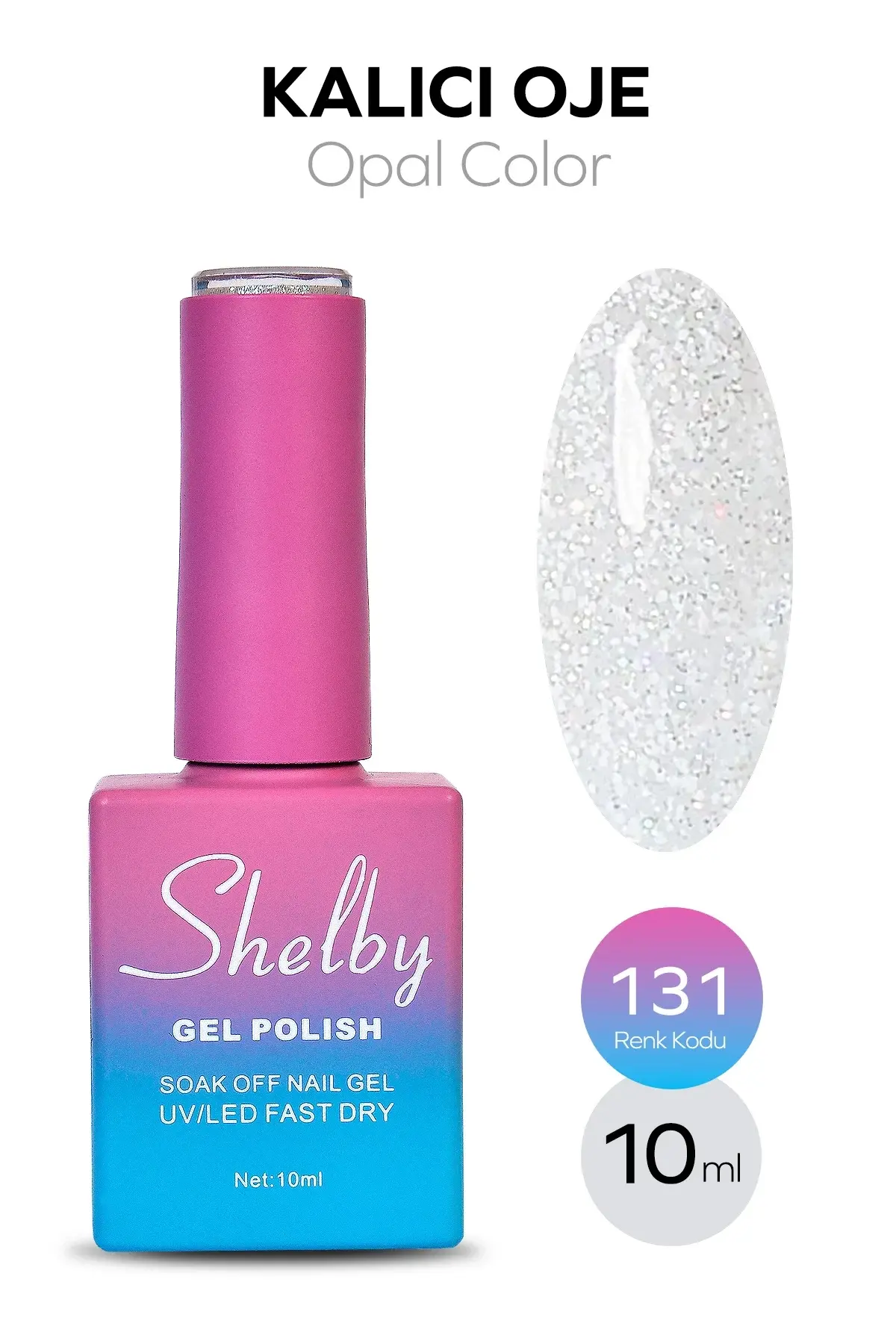Shelby 10 Ml. A131 Opal Renk Kalıcı Oje