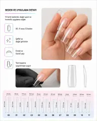 SHELBY 600 ADET SQUARE SOFT GEL TIPS