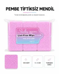 SHELBY PEMBE DELİKLİ TİFTİKSİZ 540 ADET MENDİL