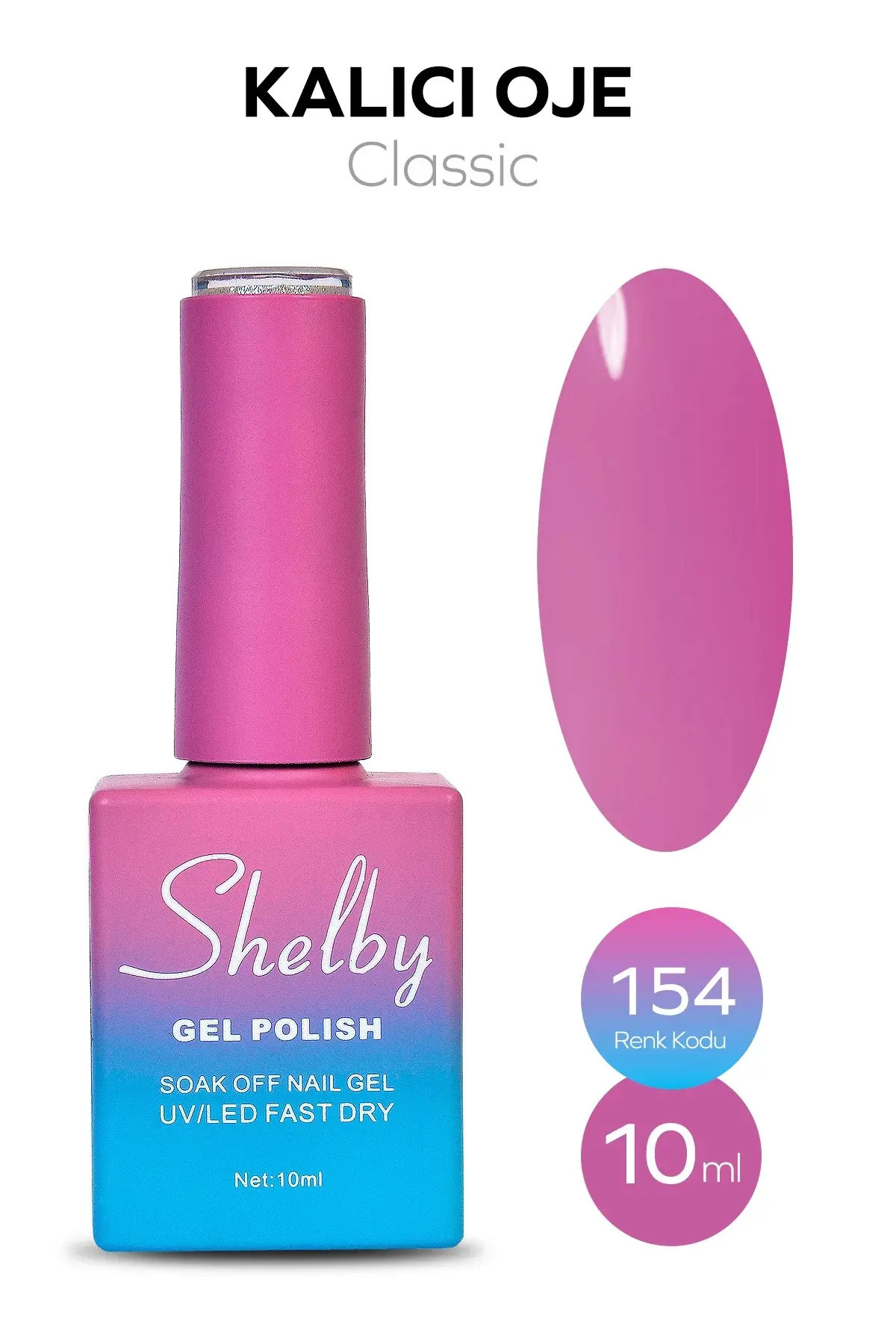Shelby 10 Ml. A154 Kalıcı Oje
