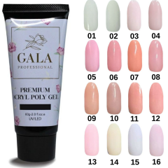 Gala Smart Premium Acryl Poly Gel 60 ML Clear (Şeffaf)