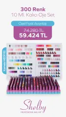 300 Renk 10 Ml. Kalıcı Oje Set