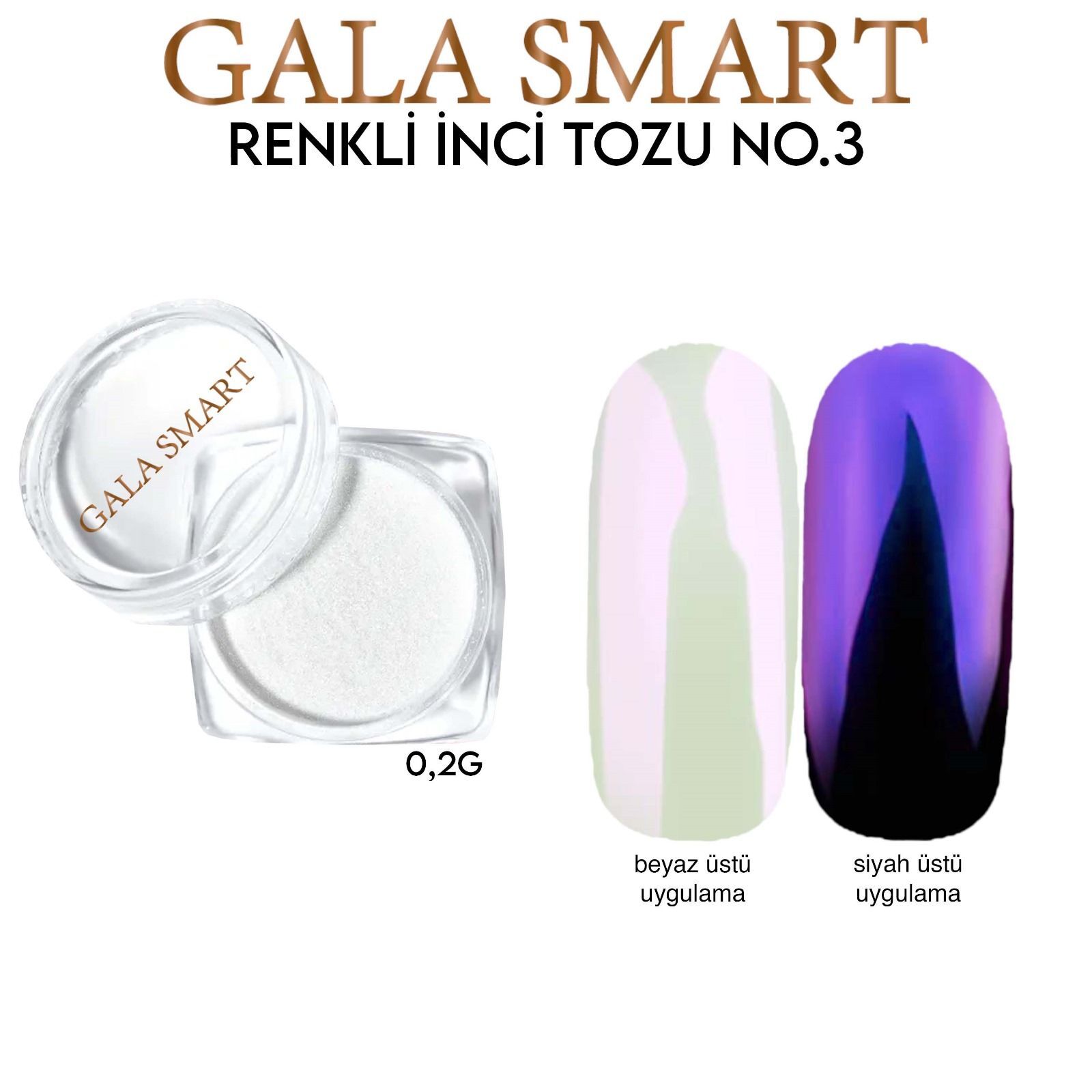 Renkli İnci Tozu 0,2 G - No:3