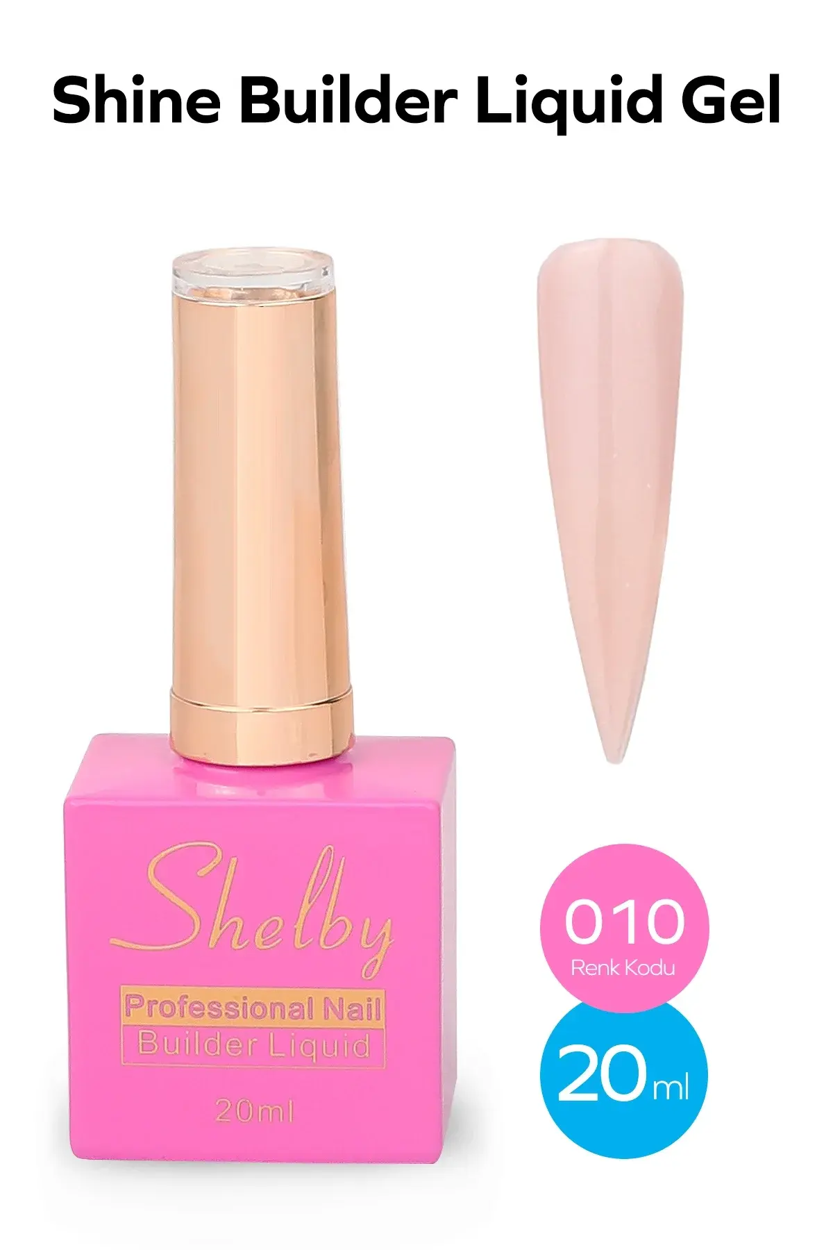 Shelby 10 -20 Ml.Sıvı  Simli Buılder Gel