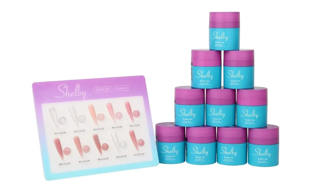 10 Renk 50.Gr Pompalı Soft Builder Gel + Renk Kartele Hediye