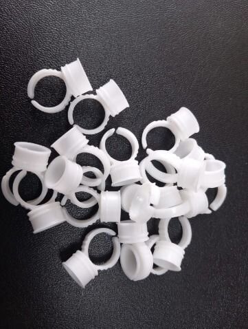 Gala Plastik Yüzük 50 Adet - Beyaz