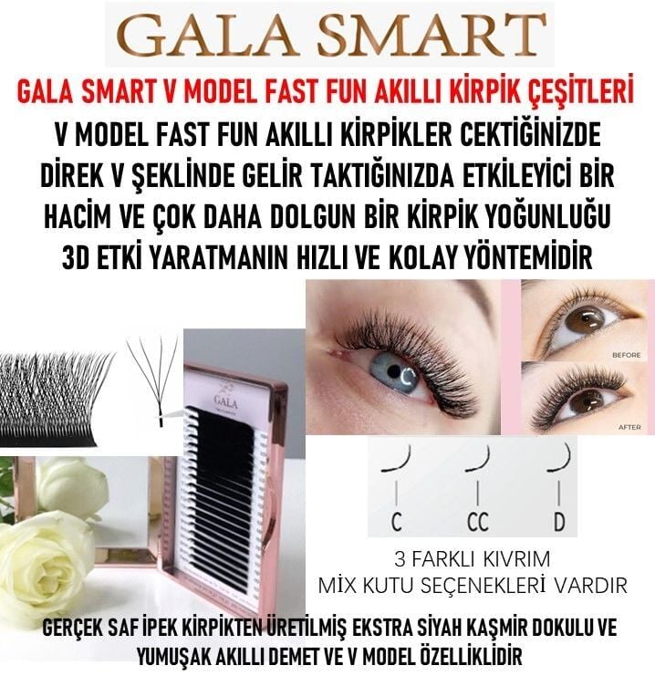 Gala Smart V Fast Fun Lash 0,7 C Mix