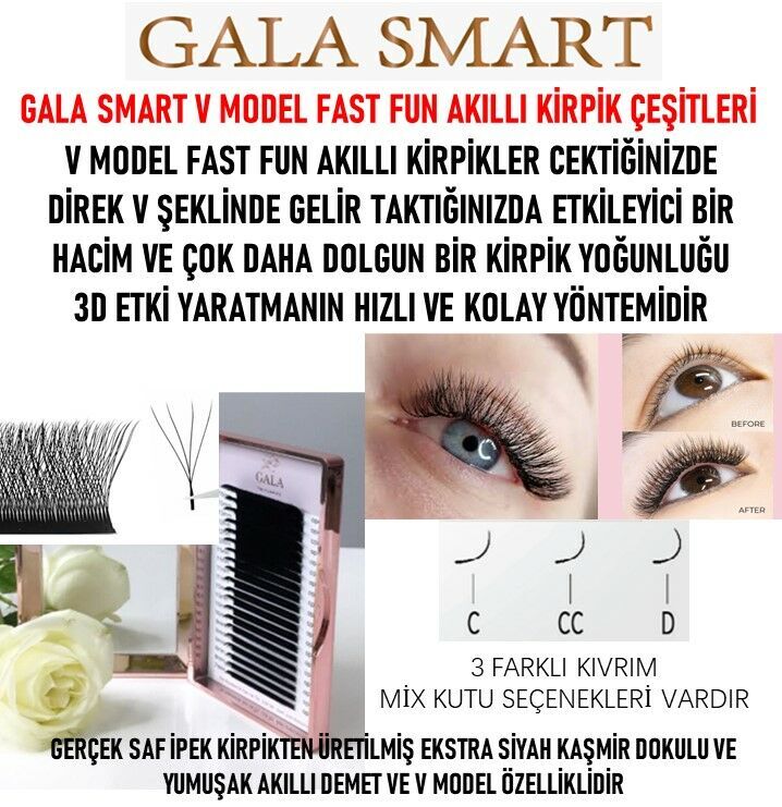Gala Smart V Fast Fun Lash 0,7 D Mix
