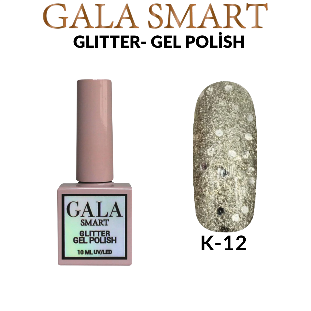 Glitter Kalıcı Oje - 10 ml K-12