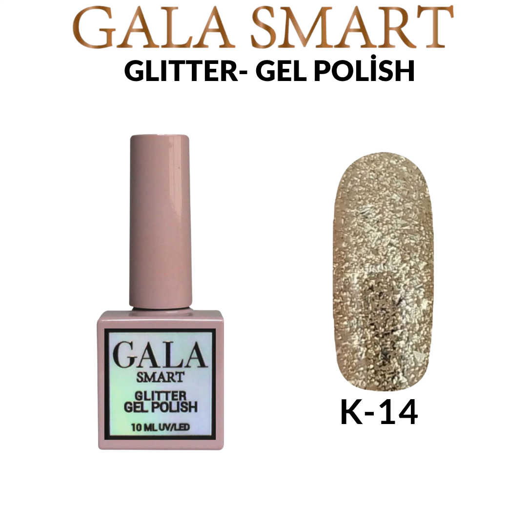 Glitter Kalıcı Oje - 10 ml K-14