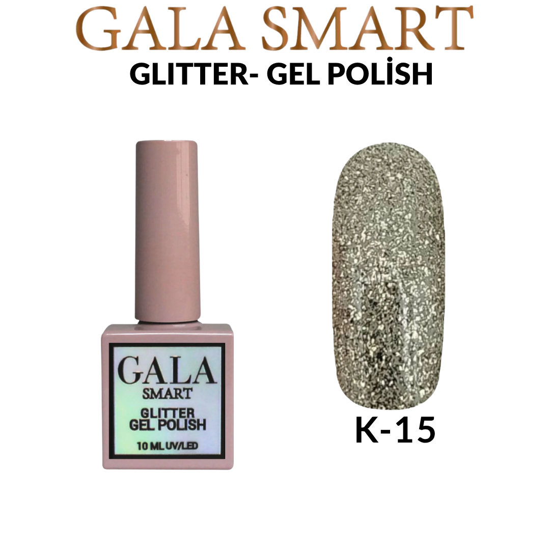 Glitter Kalıcı Oje - 10 ml K-15