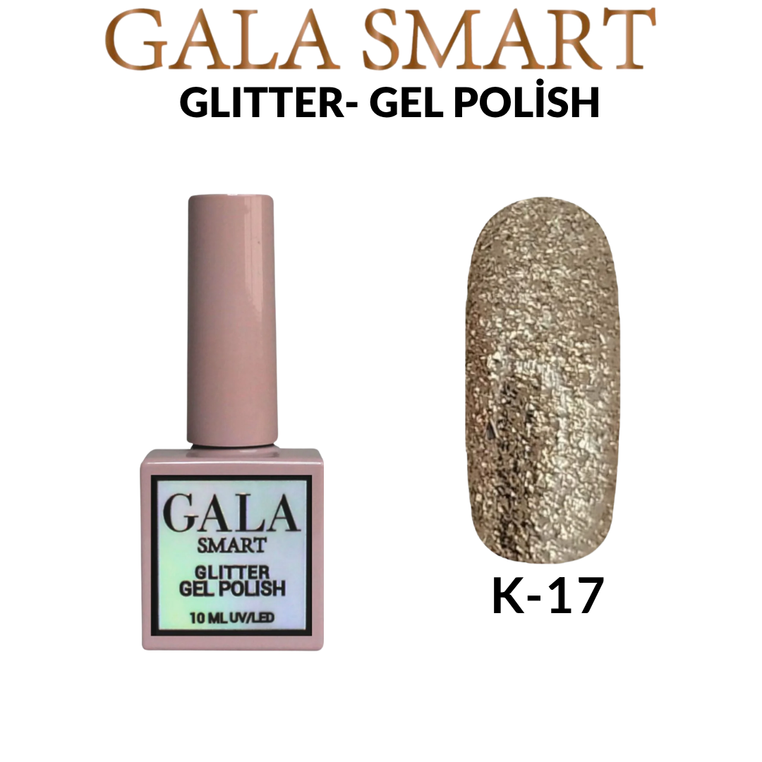 Glitter Kalıcı Oje - 10 ml K-17