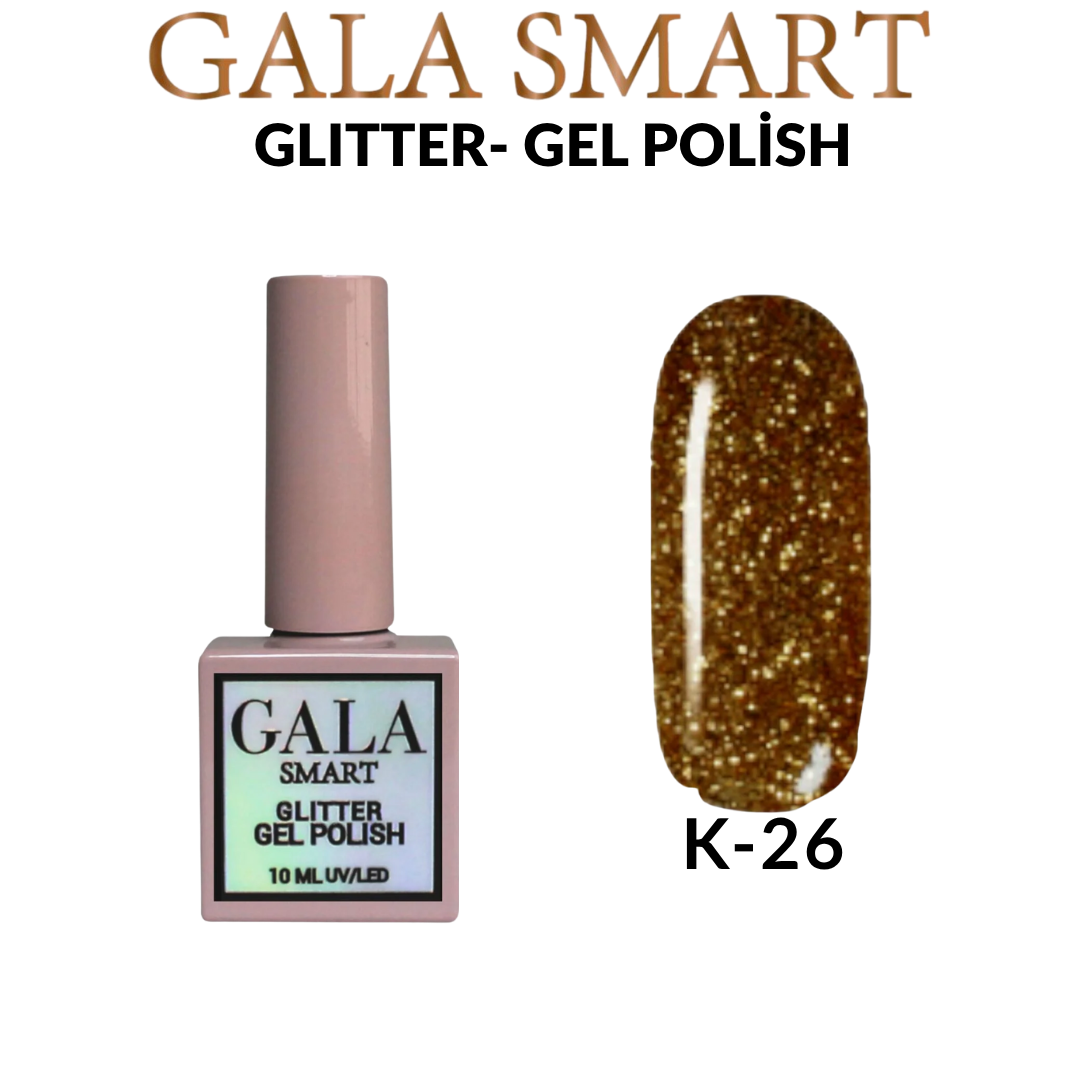 Glitter Kalıcı Oje - 10 ml K-26
