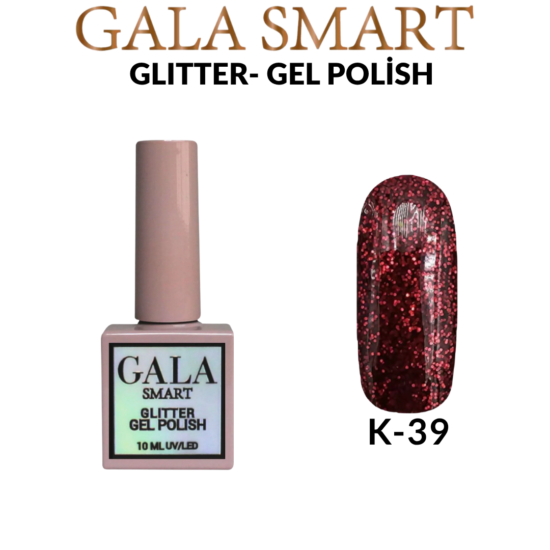Glitter Kalıcı Oje - 10 ml K-39