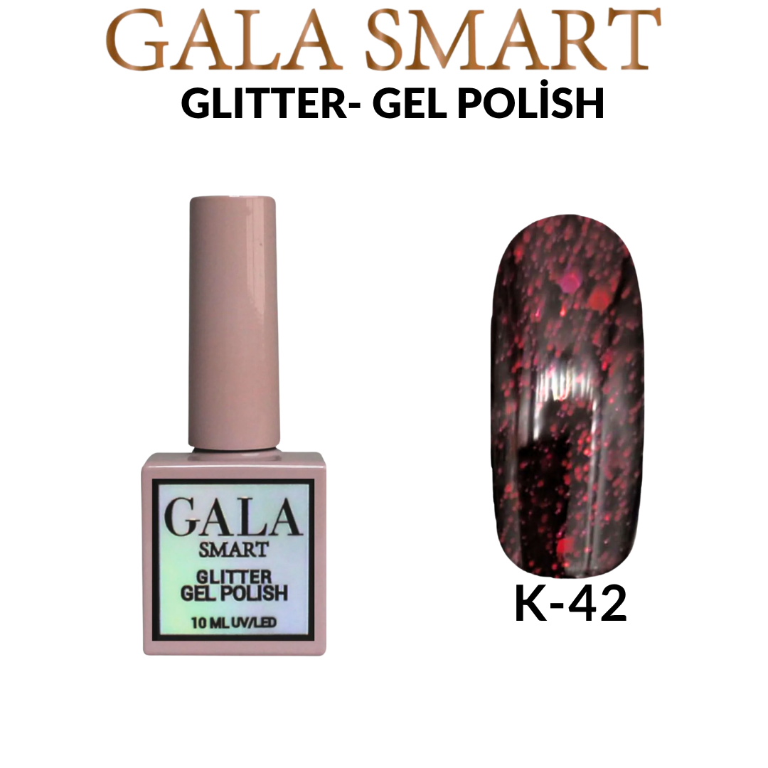 Glitter Kalıcı Oje - 10 ml K- 42