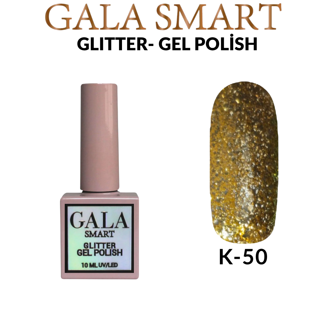 Glitter Kalıcı Oje - 10 ml K- 50